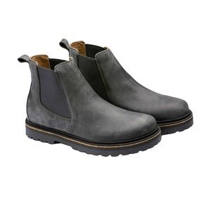 Birkenstock Leather Stalon Grey Boots Booties Size 38
